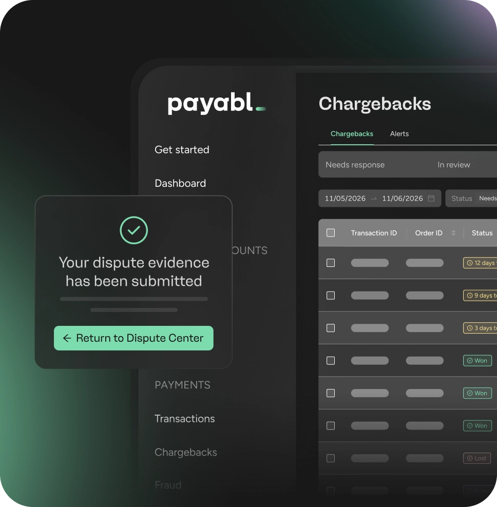 Chargeback Monitoring